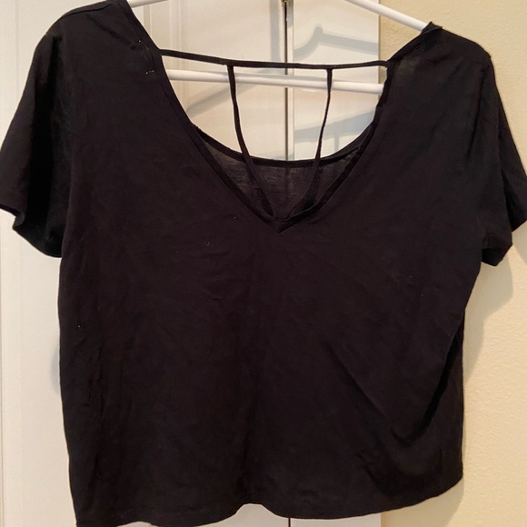 black open back shirt - Picture 3 of 4
